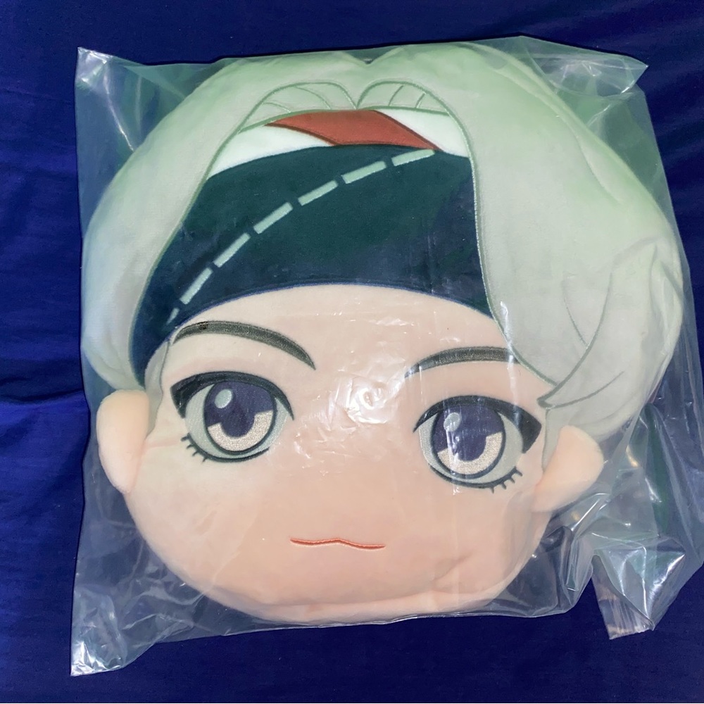 BTS Tiny Tan Blanket Cushion Pillow Mic Drop Taehyung